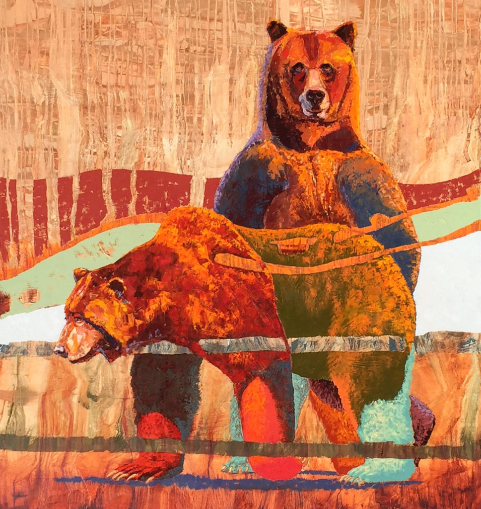 Ron Russon: oil on canvas.