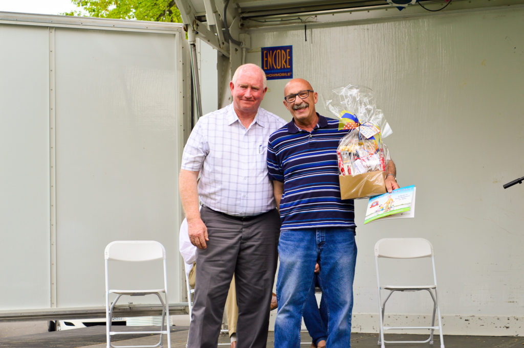 Mayor Wilson stands with Lifetime Recipient Award winner Tony Coppola. Photo: Heather Nielsen
