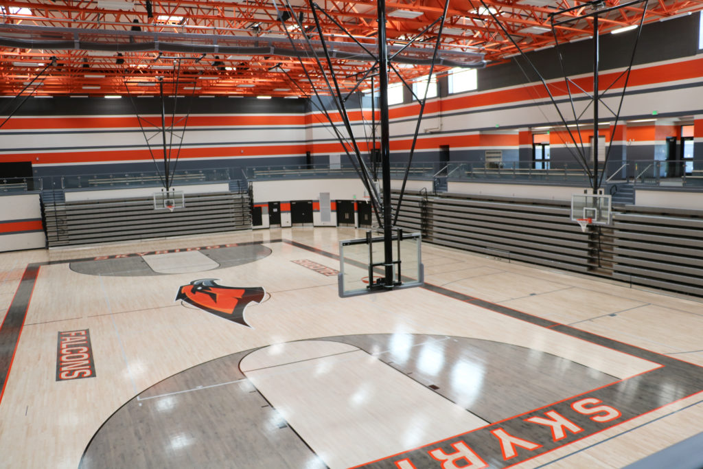 Skyridge gym and basketball court. Photo: Wendi Klein